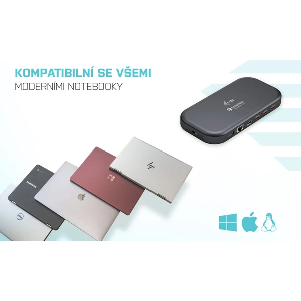 i-tec Thunderbolt 3 Dual 4K Docking Station + Power Delivery - Dokovacie stanice - Obrázok 6LIXF00101