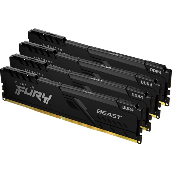 Kingston FURY Beast Black DDR4 32GB 3200MT/s CL16 DIMM (4x8GB) XMP - Operačné pamäte - Hlavný obrázok