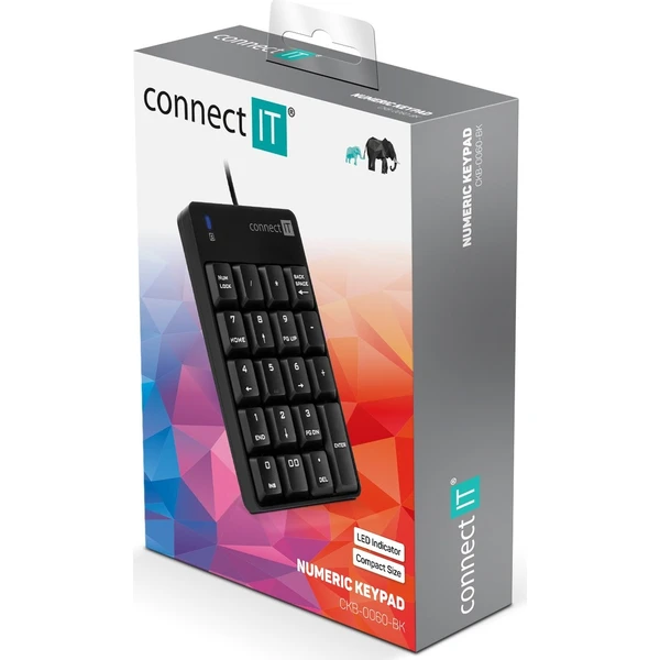 CONNECT IT NumCALC drátová numerická klávesnice - Klávesnice - Obrázok 6N9O600301