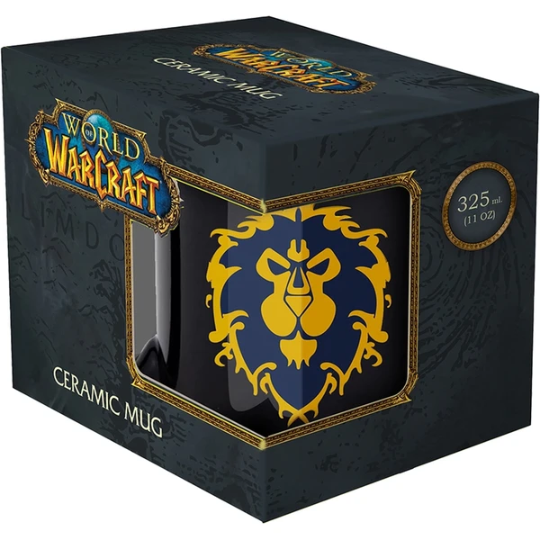 Keramický hrnček World of Warcraft Aliancia - čierny 330 ml (darčekové balenie) - Hrnčeky - Obrázok 6NGG000K01