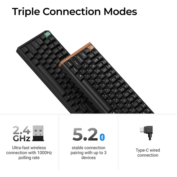 Keychron K6 HE herná klávesnica (US) čierna - Klávesnice - Obrázok 6OIG000K01