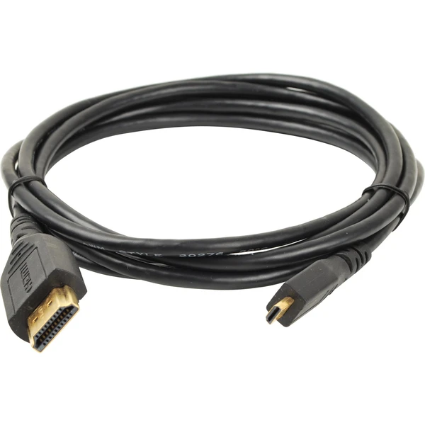 PremiumCord HDMI 1.3/Micro HDMI kábel s ethernetom 4K 1,8m čierny - Káble a redukcie - Hlavný obrázok