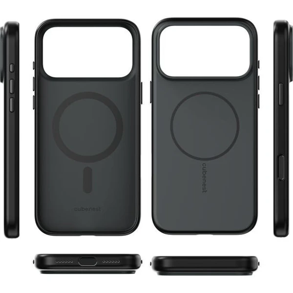 Cubenest Matte MagSafe kryt iPhone 17 Pro Max čierny - Puzdra - Obrázok 6PBK000K01