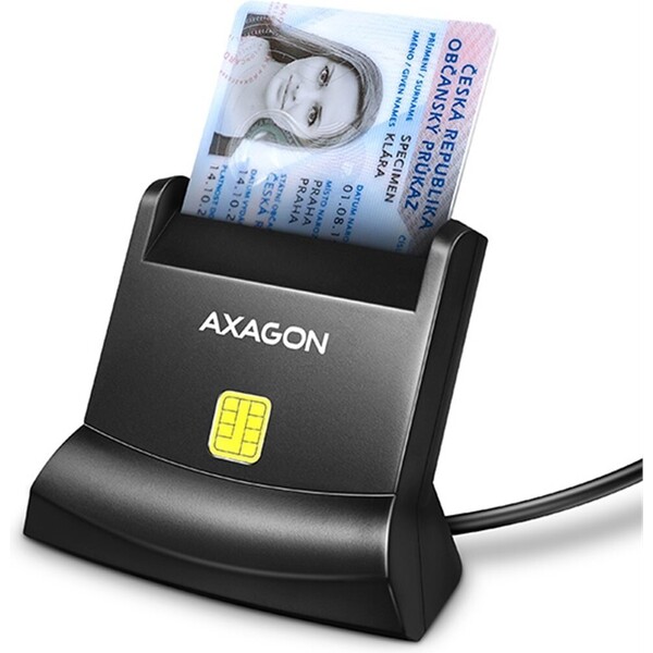 AXAGON CRE-SM4N USB-A StandReader čítačka kontaktných kariet Smart card 1.3m