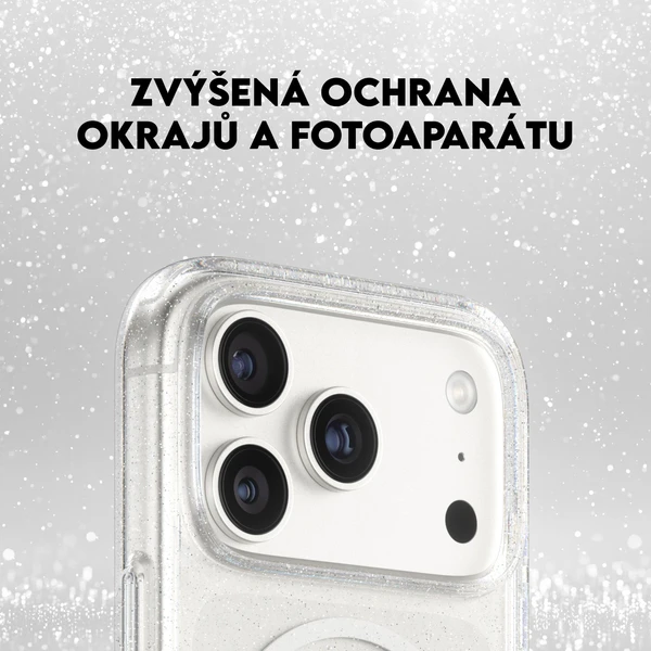 PanzerGlass® CARE Star Lit kryt s MagSafe Apple iPhone 17 Pro  trblietavý/biely - Puzdra - Obrázok 6QDH000K01