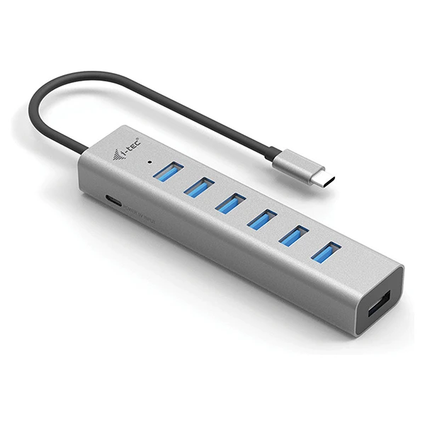 i-tec USB-C Charging Metal HUB 7 Port - USB huby - Obrázok 6QUG100501