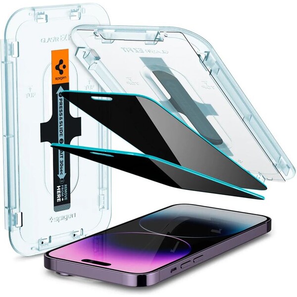 E-shop Spigen Glass EZ Fit Privacy 2 Pack ochranné sklo iPhone 14 Pro Max