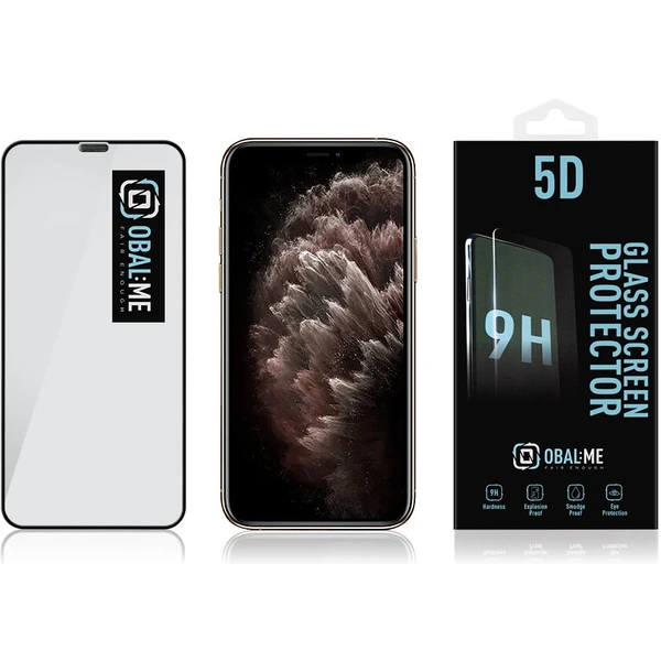 Obal:Me 5D tvrdené sklo Apple iPhone 11 Pro/ XS/X čierne - Ochranné fólie a sklo - Obrázok 6RK6000701