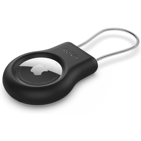 Belkin Secure puzdro na AirTag s drôteným káblom čierne - Puzdra - Hlavný obrázok