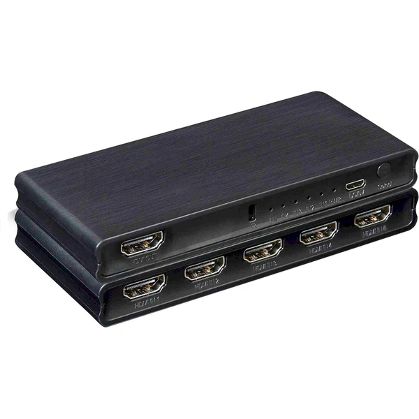 PremiumCord 4K@60Hz HDMI switch 5:1 plastový s diaľkovým ovládačom - Ostatné - Hlavný obrázok