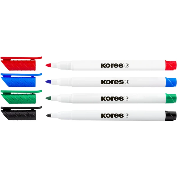 Kores K-MARKER popisovače na biele tabule a flipcharty s tenkým hrotom 4 farby - Popisovače - Obrázok 6T7H000K01