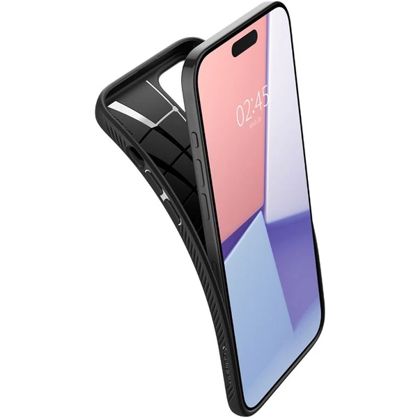 Spigen Liquid Air kryt iPhone 15 Pro Max matne čierny - Puzdra - Obrázok 6XT8000601