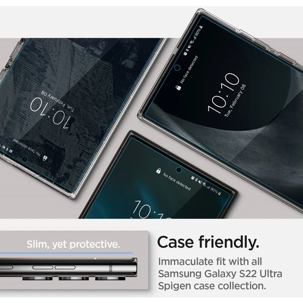 Spigen Neo Flex 2 Pack ochranná fólia Samsung Galaxy S22 Ultra - Ochranné fólie a sklo - Obrázok 6ZE0700301