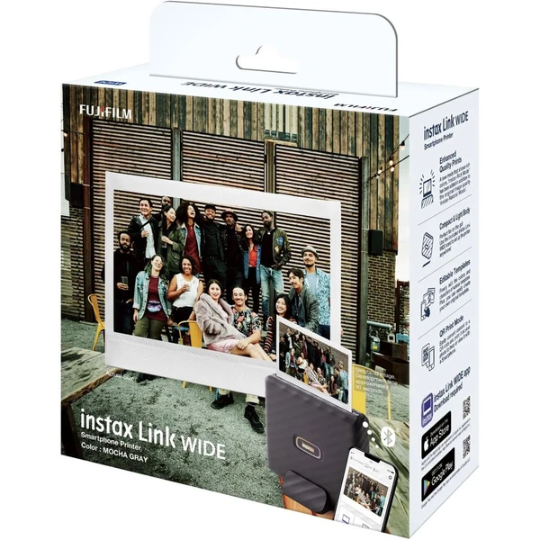 Fujifilm Instax Link Wide tlačiareň Mocha Gray - Tlačiarne - Obrázok 6ZQ6000P01