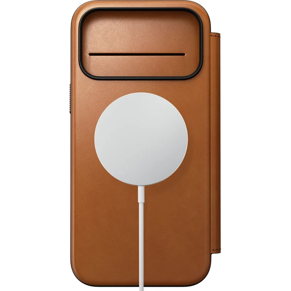 Nomad Modern Leather Folio (Horween) MagSafe kožené puzdro iPhone 18 Pro Max Saddle - Puzdra - Obrázok 6a0e37ed8f0c4ee394f3a9ffcb29a0c0