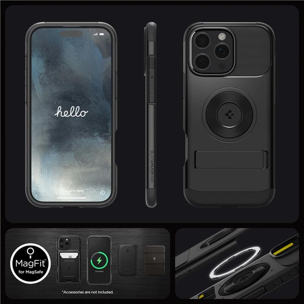 Spigen Slim Armor MagSafe kryt iPhone 16 Pro black - Puzdra - Obrázok 6a17b5bcd08e4f439ce0497caad64d64