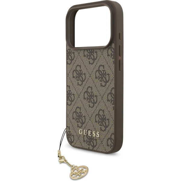 Guess 4G Charm kryt iPhone 17 Pro hnedý - Puzdra - Obrázok 6a2b921daf8a45a5b1f015b33511bd28