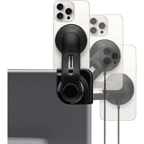 Spigen Teslá TapLock MagSafe Car Mount Charger Qi2 držiak s nabíjaním čierny - Držiaky - Obrázok 6a3e6efd02184d11bc620223d9e3aac1