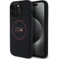Red Bull PU Leather Red Ring MagSafe Zadný Kryt pre iPhone 14 Pro Navy - Puzdra