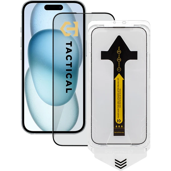 Tactical Impact Barrier pre Rookies sklo s aplikátorom Apple iPhone 15/16 - Ochranné fólie a sklo - Hlavný obrázok