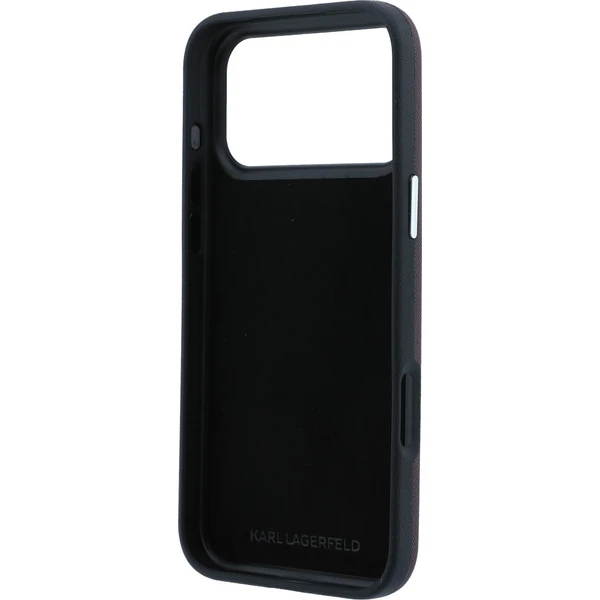 Karl Lagerfeld PU Semi Wrap Saffiano K&CH Heads kryt iPhone 18 Pro vínový - Puzdra - Obrázok 6a9834b09f364e66b1c189808510afb7