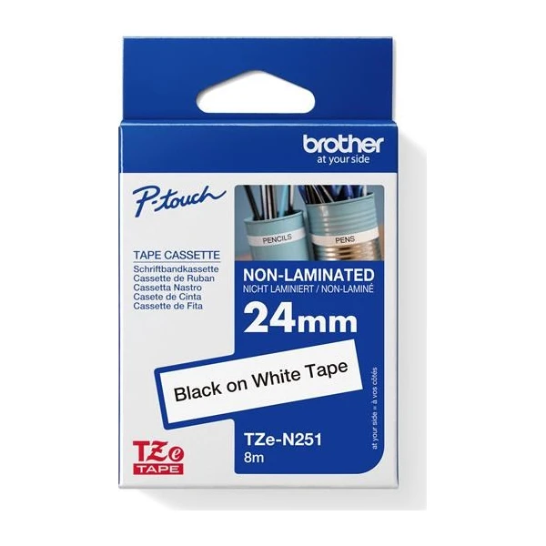 Brother TZe-251 páska čierna na bielom 24 mm - Pásky pre štítkovače - Hlavný obrázok