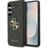 Guess PU 4G Metal Logo Zadný Kryt pre Samsung Galaxy S25 FE sivý - Puzdra