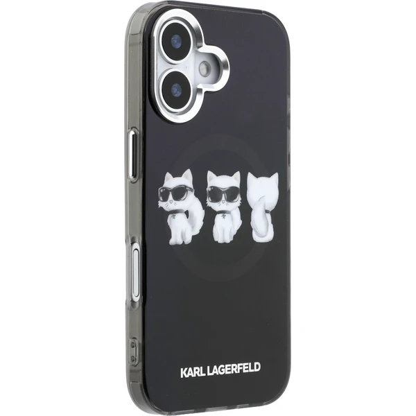 Karl Lagerfeld IML Choupette Trio Watercolor MagSafe kryt iPhone 17 čierny - Puzdra - Obrázok 6acc03812e0046d3a8d074a88536fd62