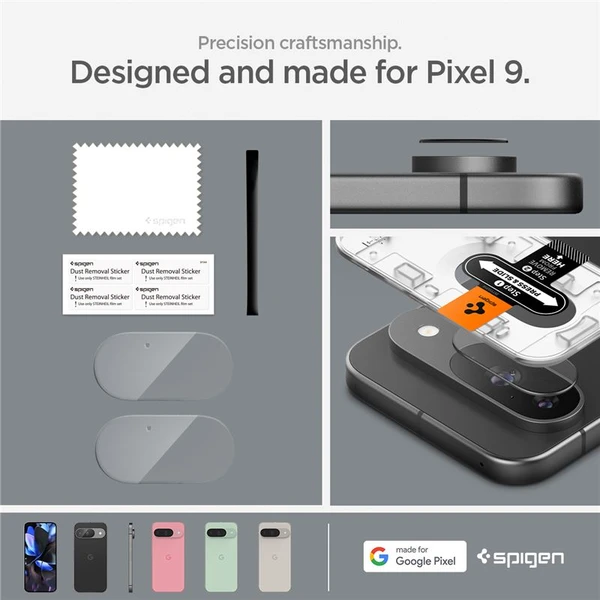 Spigen Glass tR EZ Fit Optik 2 Pack tvrdené sklo na fotoaparát Google Pixel 9 číre - Ochranné fólie a sklo - Obrázok 6ad8807313bf46f280a79feb74045eb6