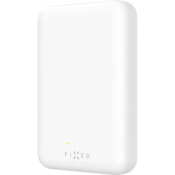 FIXED MagZen powerbanka s bezdrôtovým nabíjaním a Magsafe, 6000 mAh, biela - Powerbanky - Hlavný obrázok