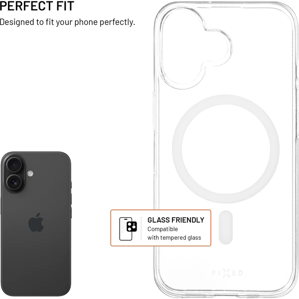 TPU gélový kryt FIXED MagStory AntiUV s podporou MagSafe pre Apple iPhone 16, číry - Puzdra - Obrázok 6afbf580377c4f7cb695e6b32e34b2e4