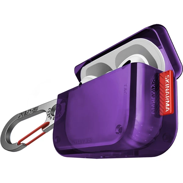SKINARMA Saido púzdro pre AirPods Pre 2 fialové - Puzdra - Obrázok 6afc375e3f7e4b2cb61a53e484f0ae58