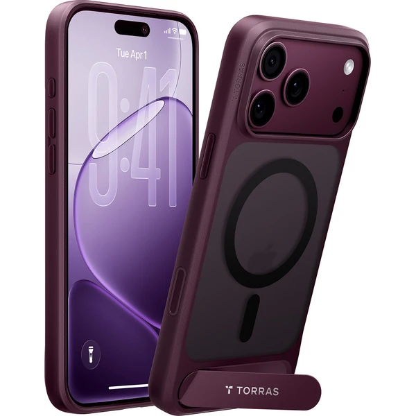 Torras Ostand L1, fialová - iPhone 2026 Pro Max - Puzdra - Hlavný obrázok