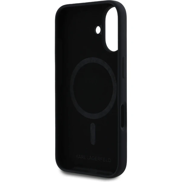 Karl Lagerfeld Liquid Silicone Karl a Choupette MagSafe kryt iPhone 16 čierny - Puzdra - Obrázok 6b0c478c11574090b520d3e3bb0cf933