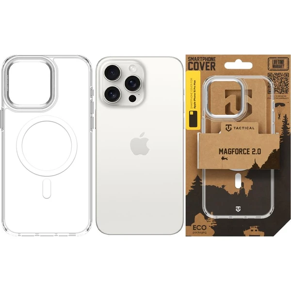 Tactical MagForce 2.0 Kryt pre Apple iPhone 15 Pro Max Silver - Puzdra - Obrázok 6b123e600acf48c281bd306358d0be1f