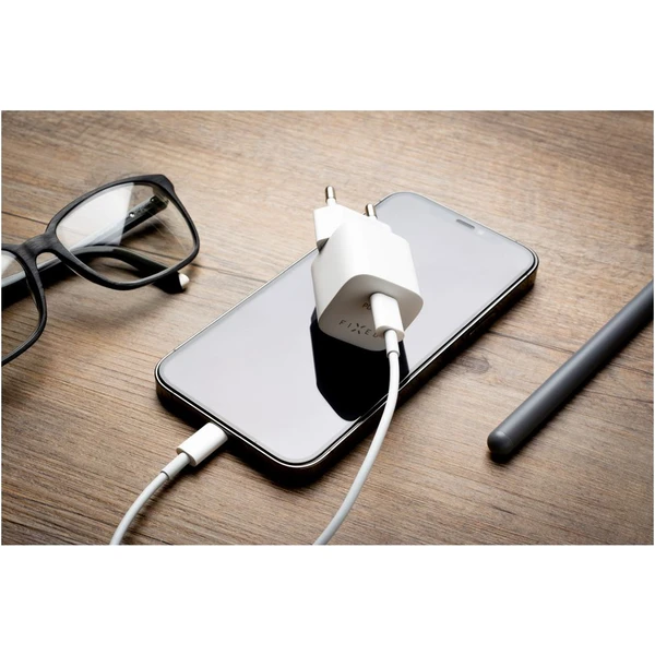 FIXED Mini set sieťovej nabíjačky s USB-C výstupom a USB-C/Lightning kábla, podpora PD, 1.2 meter, M - Nabíjačky - Obrázok 6b416ec344f14edc8a6b8bc72ec4b3f9