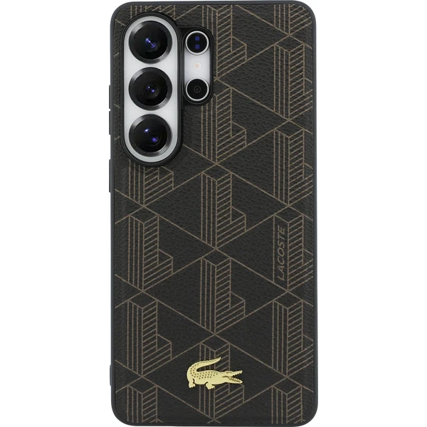 Lacoste PVC Blend Monogram Gold Logo Magnetický kryt Samsung Galaxy S26 Ultra hnedý - Puzdra - Obrázok 6b5eb21f64e440b89c133868a4443a61