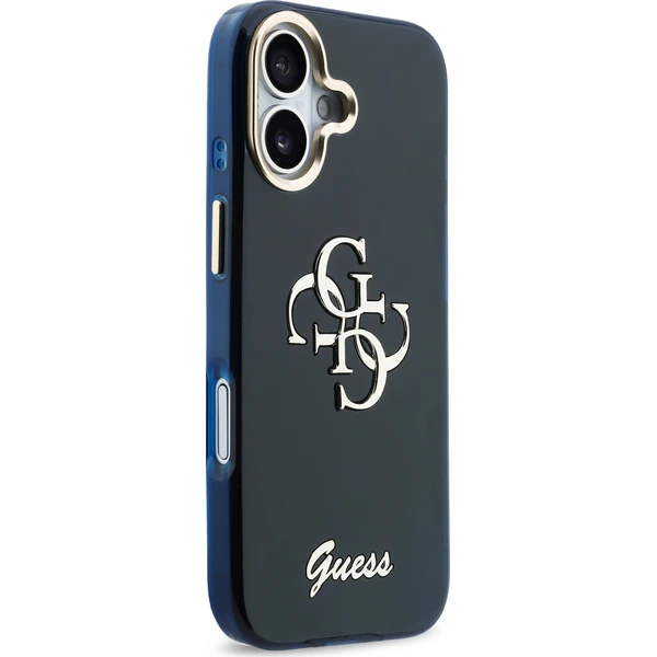 Guess IML 4G Script Metal Logo kryt iPhone 17 modrý - Puzdra - Obrázok 6b5f172fba3646f4b7a7af31d09221f0