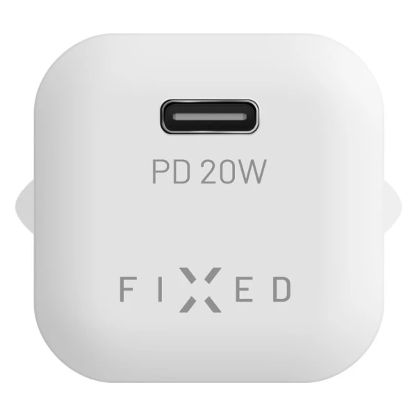FIXED Mini nabíjačka s USB-C a USB-C/USB-C káblom, PD, 1 m, 20W, biely - Nabíjačky - Obrázok 6b636222b56d43649c1029cd5d796bbd