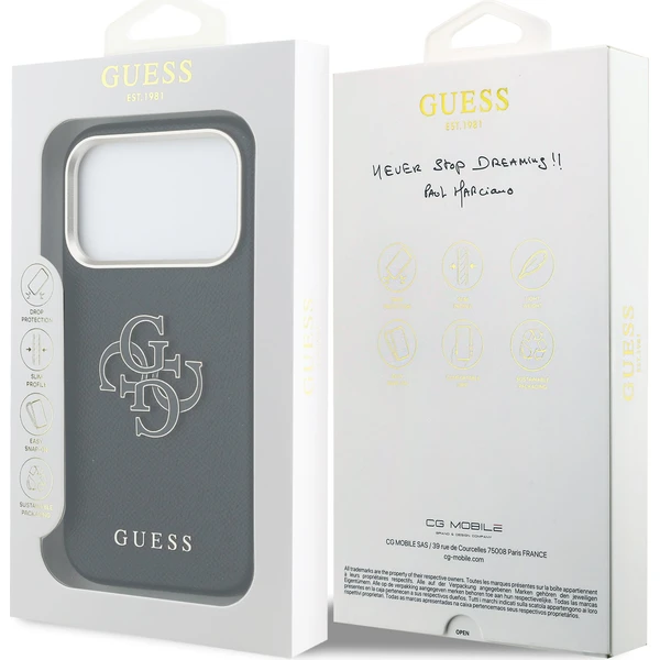 Guess PU Resin Logo kryt iPhone 17 Pro Max čierny - Puzdra - Obrázok 6b780a74cc6e44a18d0b1d321d74b553