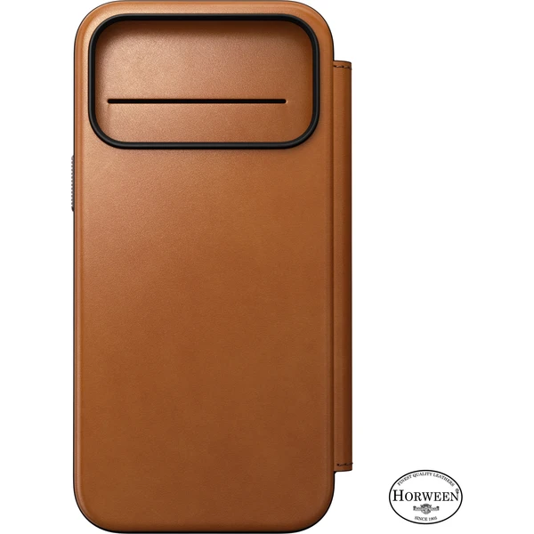 Nomad Modern Leather Folio (Horween) MagSafe kožené puzdro iPhone 18 Pro Max Saddle - Puzdra - Obrázok 6bdbe01f5b0c4fe685b445d638594e65