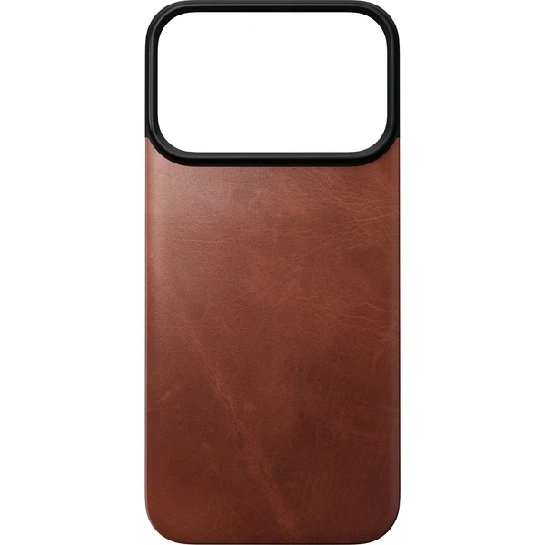 Nomad Magnetic Leather Back (Horween) MagSafe kožený kryt iPhone 17 Pro/18 Pro Olde Dublin - Puzdra - Obrázok 6be44f06ba7f4b0f95b7c233e746ab63