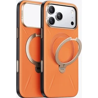 Torras Ostand Q3 VegSkin, oranžová - iPhone 2026 Pro - Puzdra