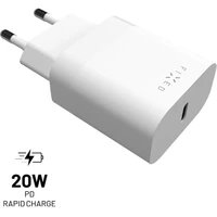 FIXED nabíjačka s USB-C výstupom a podporou PD 20W biela - Nabíjačky