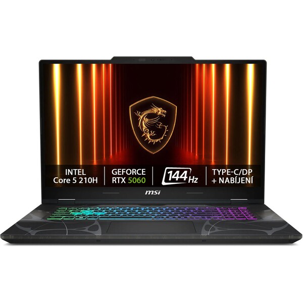 E-shop MSI Cyborg 17 (B2RWFKG-064XCZ) RTX 5060 čierny