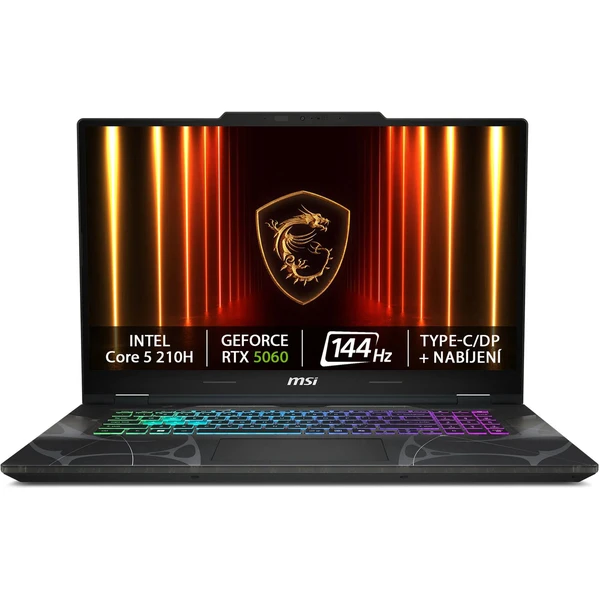 MSI Cyborg 17 (B2RWFKG-064XCZ) RTX 5060 čierny - Notebooky - Hlavný obrázok