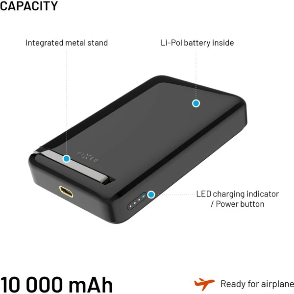 FIXED MagZen 10 Pro Qi2/MagSafe powerbanka, 10000mAh, 15W, čierna - Powerbanky - Obrázok 6cc8efd31beb4fa6b7d3ea0f6e44e643