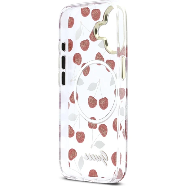 Guess IML Glitter Cherry MagSafe kryt iPhone 17 - Puzdra - Obrázok 6cdb5b33f74b44b980272993e8fce951