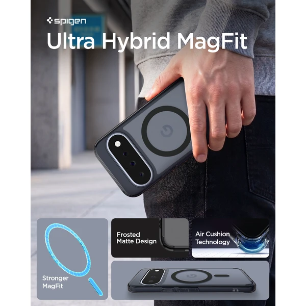 Spigen Ultra Hybrid MagSafe, frost black - Google Pixel 11 - Puzdra - Obrázok 6cdc2d8e66bc47bc80480c51443a416c