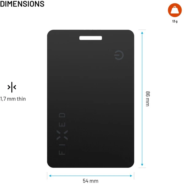 FIXED Tag Card 2 smart tracker s Find My a bezdrôtovým nabíjaním, čierny - Lokátory - Obrázok 6cf6b68c5deb4fe2b8e014ff25fac16f